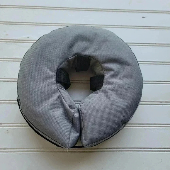 ZenPet Comfortable Recovery Collar for Dogs & Cats Inflatable Small Gray - Picture 4 of 14